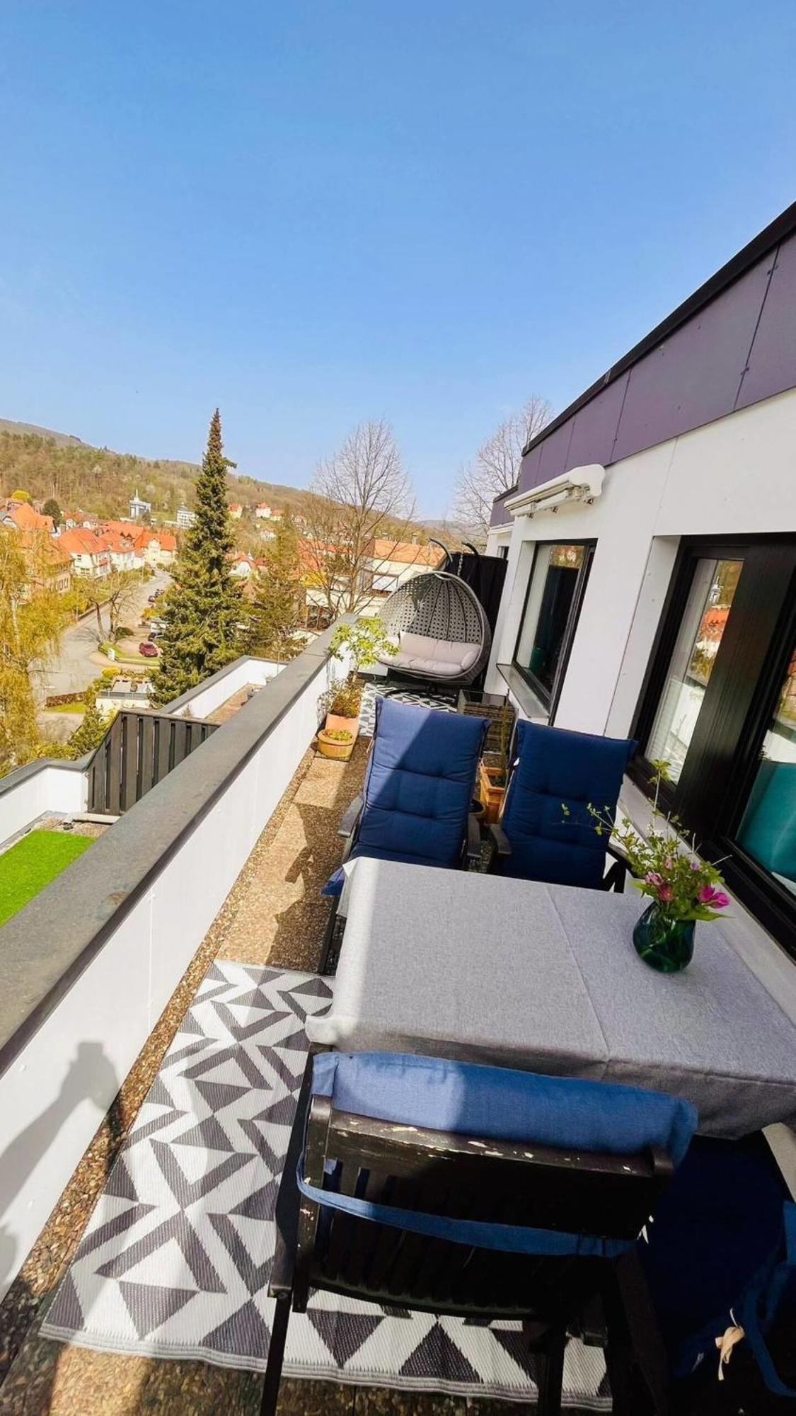 Das Kleine Penthouse Mit Kamin Bad Sachsa Exteriér fotografie